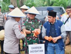 Danrem 043/ Gatam Dukung Swasembada Pangan Nasional