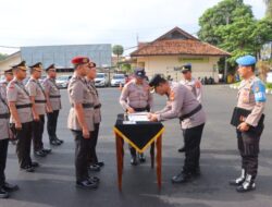 Kapolresta Bandar Lampung Pimpin Sertijab Lima PJU Dan Dua Kapolsek