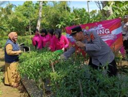 Polsek Wonosobo Launching Penguatan Program Pekarangan Pangan Lestari