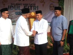 Danbrigif 4 Marinir/BS Sholat Idul Fitri Bersama Forkopimda