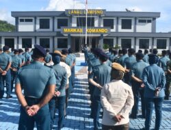Lanal Lampung Gelar Apel Khusus dan Halalbihalal