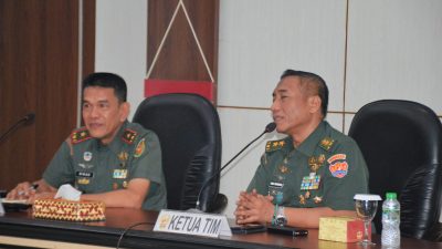 Tim Pokja Puldata Staf Ahli Kasad Kunjungi Korem 043/Gatam
