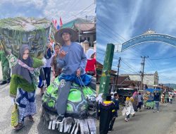 HUT RI Ke-80, Pekon Srimelati Gelar Karnaval Keliling Kampung