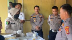 Sipropam Polres Tanggamus Test Urine Sejumlah Personel