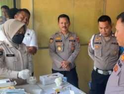 Sipropam Polres Tanggamus Test Urine Sejumlah Personel