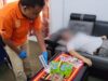 Inafis Sat Reskrim Polres Tanggamus Olah TKP Mayat di Kantor Dinas DPMPTSP