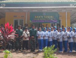 Peringati HUT ke-10, Puslatpurmar-8 Teluk Ratai Gelar Bakti Sosial di Desa Batu Menyan